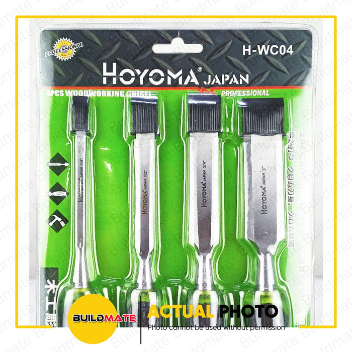HOYOMA Wood Chisel 4PCS/SET HT-WC04 •BUILDMATE•
