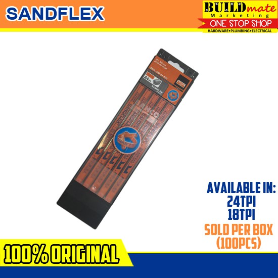Sandflex Hacksaw Blade 18 TPI & 24 TPI SOLD PER BOX •BUILDMATE•