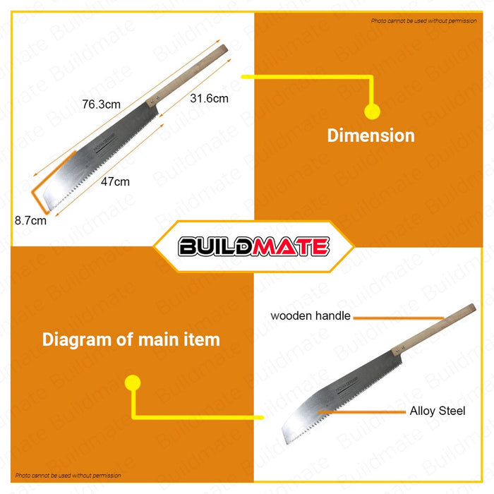 PROMAN JAPSAW JAP SAW JAPANESE SAW 18" ALLOY STEEL SBC-3001 •BUILDMATE•