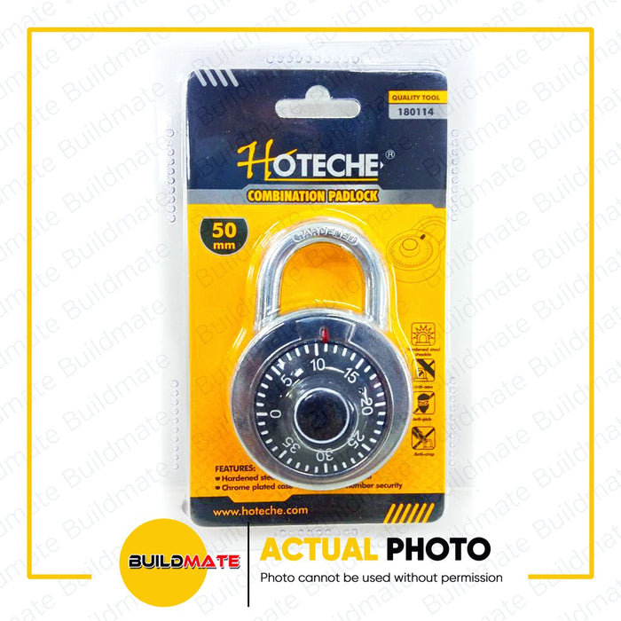 HOTECHE Combination Padlock 50mm 180114 •BUILDMATE•