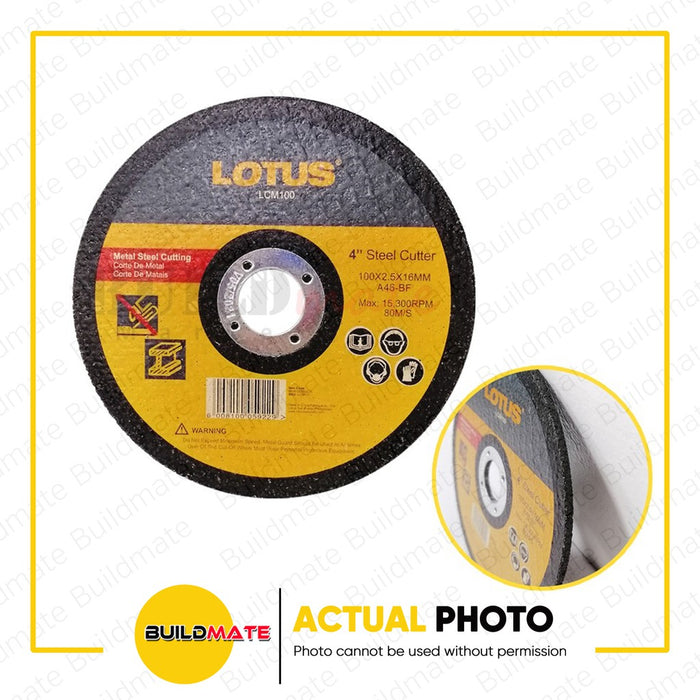 [WHOLESALE] (10PCS) LOTUS Steel Cutter Cutting Disc 4" LCM100 •BUILDMATE•