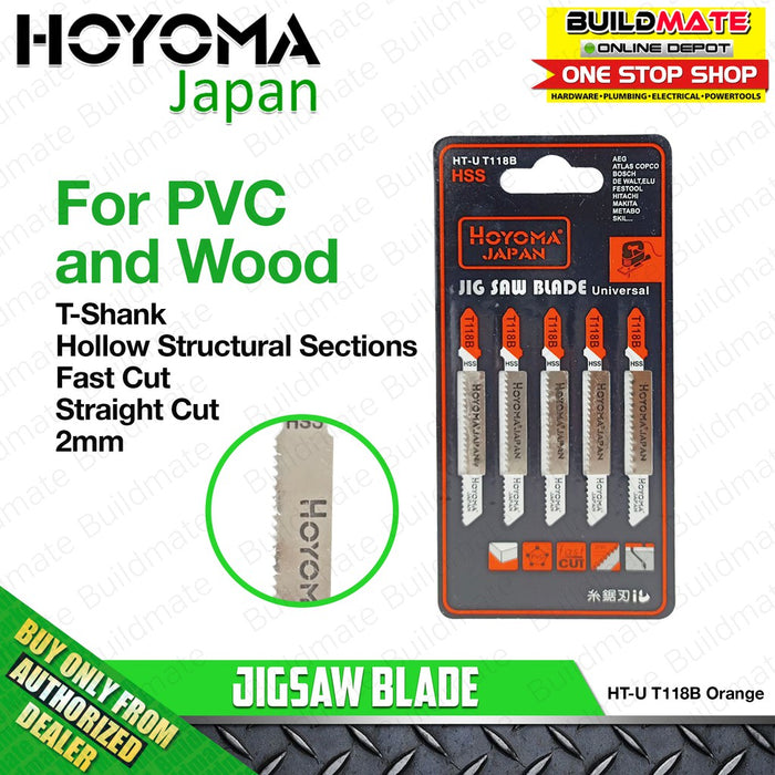 HOYOMA Jigsaw Blade 5PCS/PAD HIGH QUALITY •BUILDMATE• HYMA