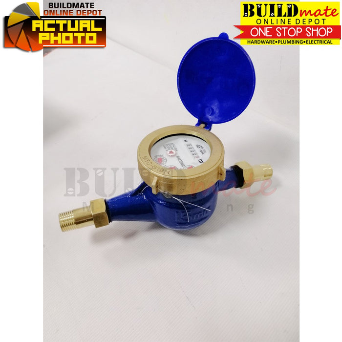 Water Meter Metal 15mm AIMEE / MAXTEN/RODEX •BUILDMATE• 