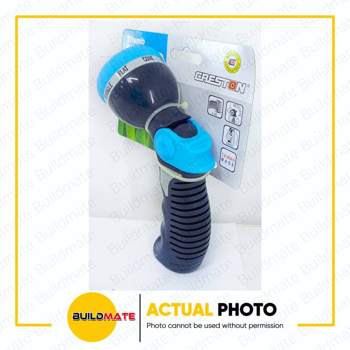 CRESTON 8 Pattern Thumb Control ABS Nozzle Garden Sprayer ABS558 •BUILDMATE•