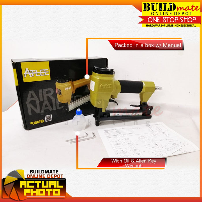 Atlee U-NAILS Air Nailer 20Gauge 1022J •BUILDMATE•