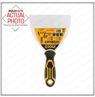 INGCO Putty Trowel Knife Scraper Paleta Soft Grip Stainless Steel with RUBBER Handle •BUILDMATE• IHT