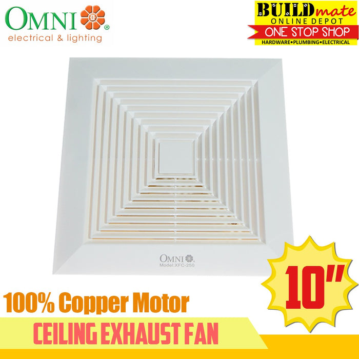 Omni Ceiling Exhaust Fan 10" XFC250-10 •BUILDMATE•