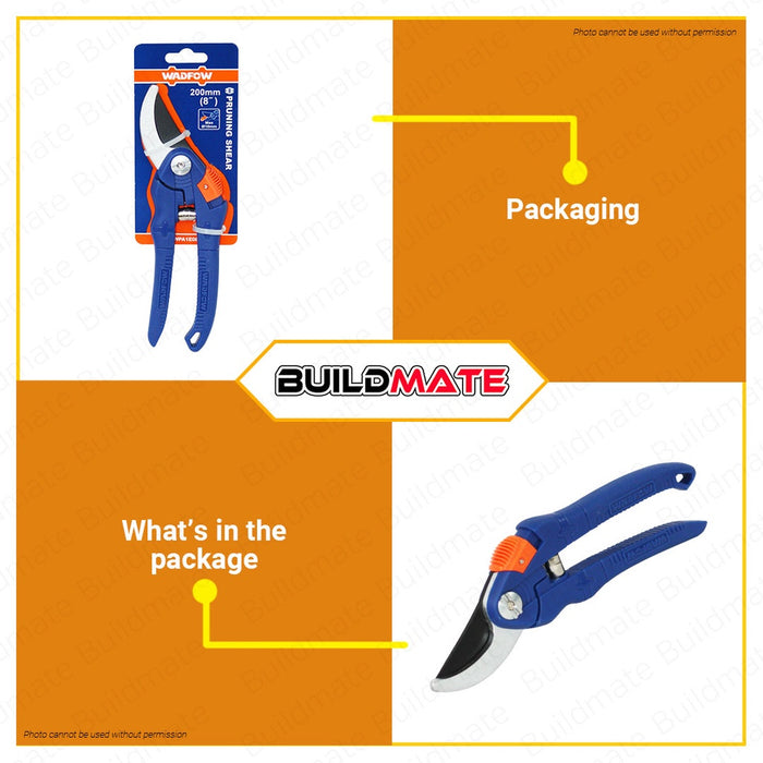 WADFOW Pruning Shear Garden Plant Pruning Shear Scissor 200mm 8" Inch WPA1E08 •BUILDMATE• WHT