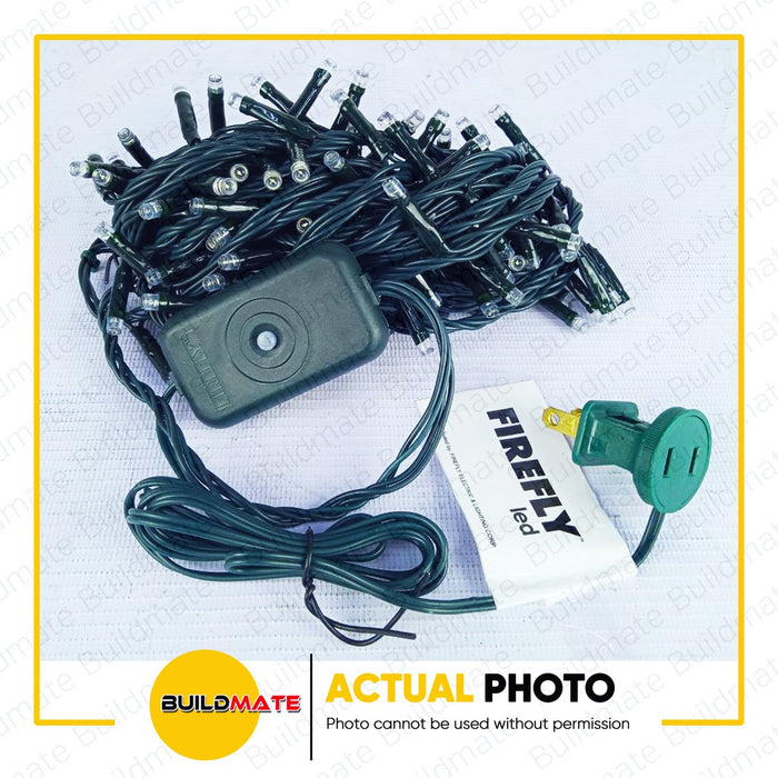 FIREFLY 100 LED White Christmas Lights Green Wire FXL12100WH •BUILDMATE•