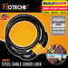 HOTECHE Steel Cable Coded Lock Anti-Theft Bicycle Bike Security Coded Lock HTC-180641 | •BUILDMATE•