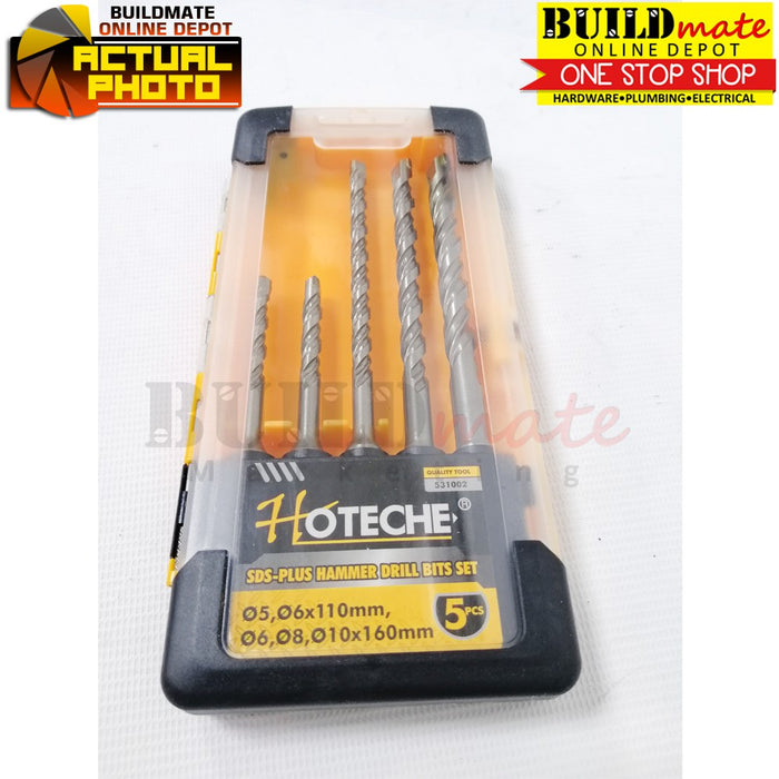 Hoteche SDS-PLUS Hammer Drill Bits 5PCS/SET 531002 •BUILDMATE• 