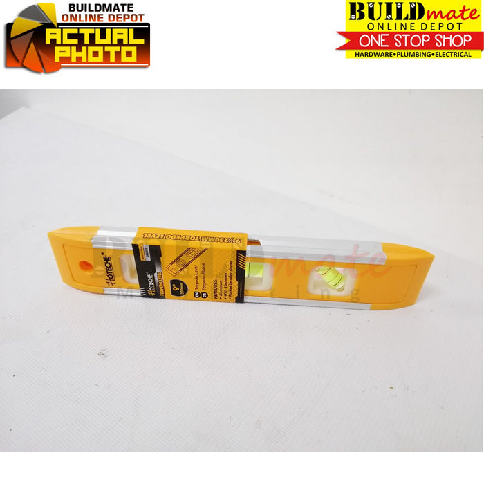 Hoteche Aluminum Torpedo Level 9" 230mm 283502 •BUILDMATE• 