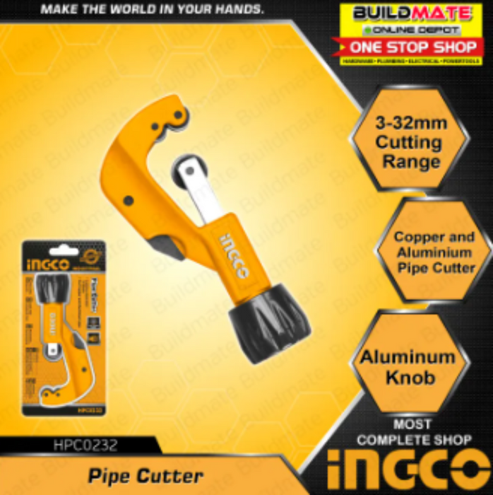 INGCO Tube Pipe Cutter 3-32mm HPC0232  •BUILDMATE• IHT