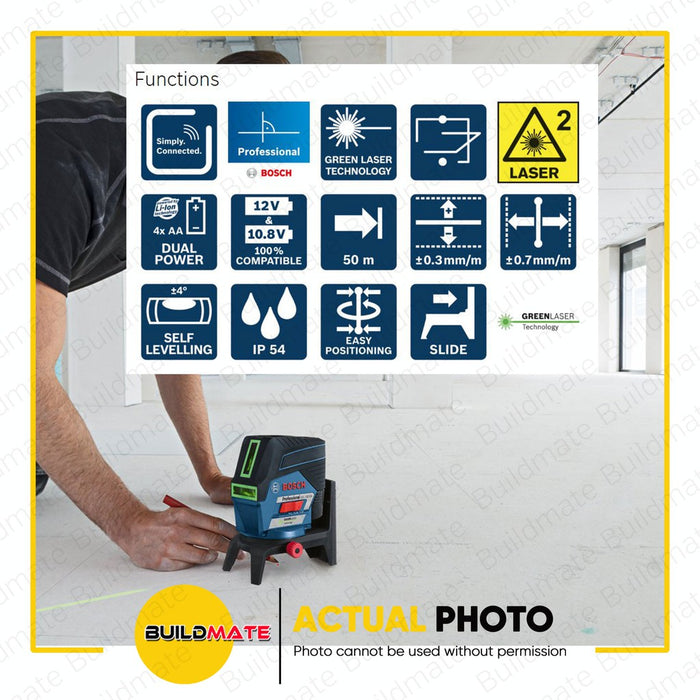 BOSCH Professional GCL 2-50 CG (AP) Professional Combi Laser Cross Line Level 0601066H80 •BUILDMATE• BMT