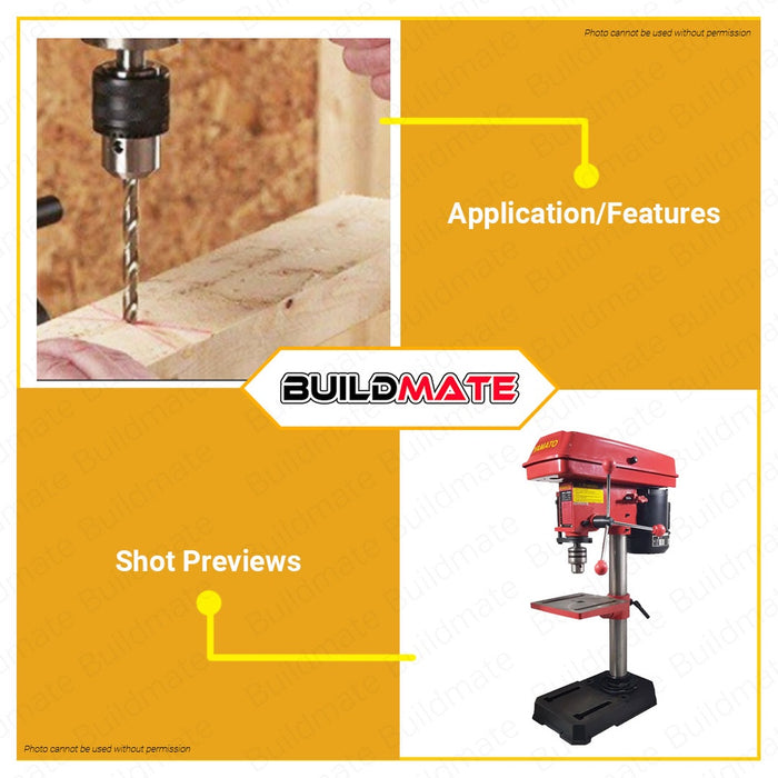 YAMATO JAPAN Pure Copper Heavy Duty Drill Press 13mm 1/2 YDP-13 •BUILDMATE•