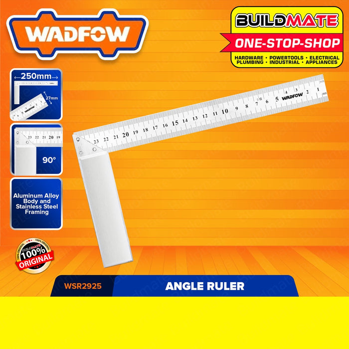 WADFOW Angle Square Ruler 150mm | 250mm [SOLD PER PIECE] L-Square L-Ruler Angle Ruler •BUILDMATE WHT