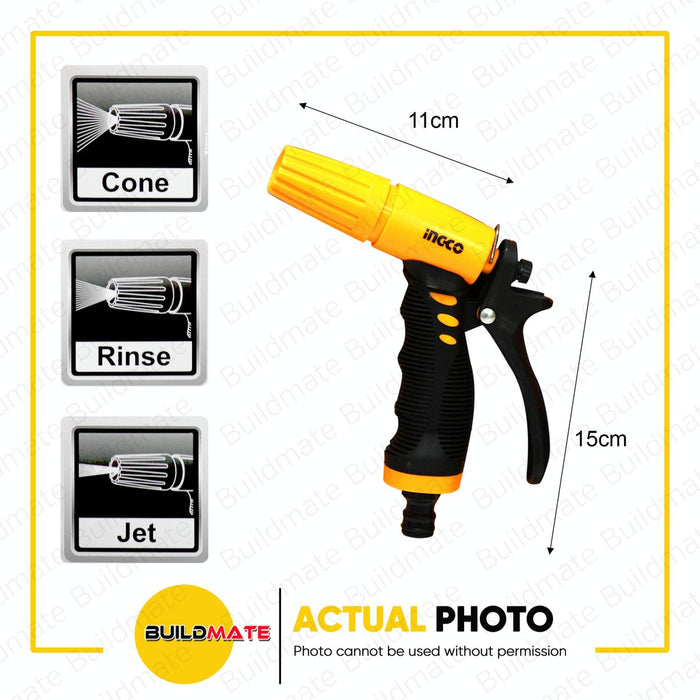 INGCO Heavy Duty 2 PCS Watering Water Gun Sprayer Garden Hose Kit Set HWSK0201 •BUILDMATE• IHT