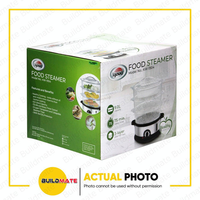 KYOWA Electric Food Steamer Steam Warmer 9L 3 Layers KW-1904 KW1904 •BUILDMATE•