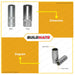 Hoteche 1/2" inches Drive Spark Plug Socket 16mm HTC-201601 | 21mm HTC-201602 Sold Per Piece