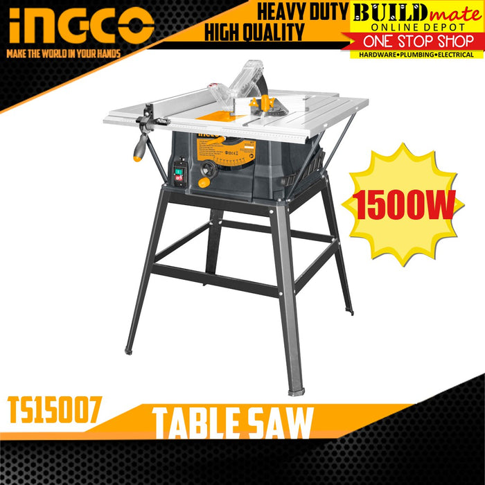 BUILDMATE Ingco Table Saw 1500W Woodworking Saw Wood Cutter Machine Power Tools TS15007 / TS150078 SOLD PER PIECE - IPT