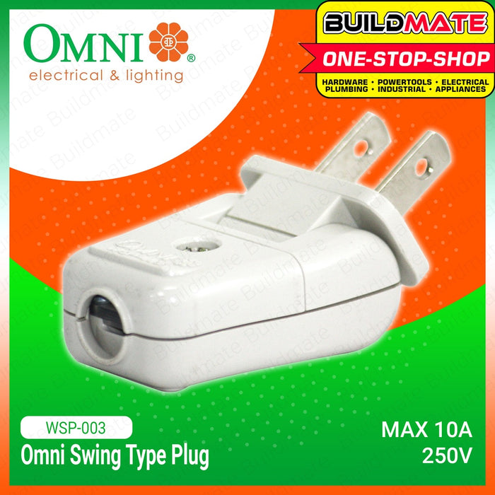 Omni Swing Type Plug 10A 250V WSP-003 •BUILDMATE• 