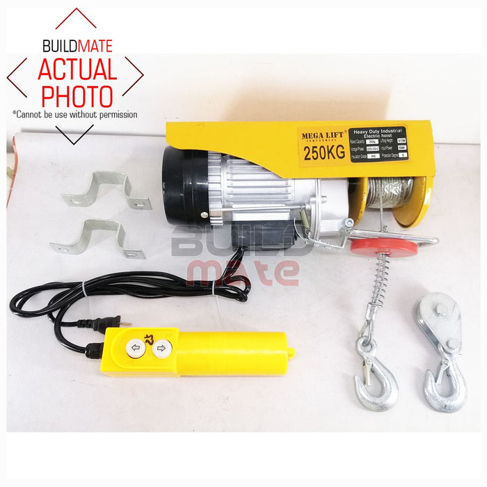 MEGA 250KG Heavy Duty Industrial Electric Hoist PA250 •BUILDMATE•