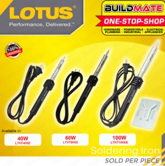 LOTUS Industrial Electric Soldering Iron 40W | 60W | 100W [SOLD PER PIECE] Straight Tip Head Adjustable Electric Temperature Fastening & Soldering Tools SI040E LTHT40SE / SI060E LTHT60SE / SI100E LTHT100SE •BUILDMATE• LHT
