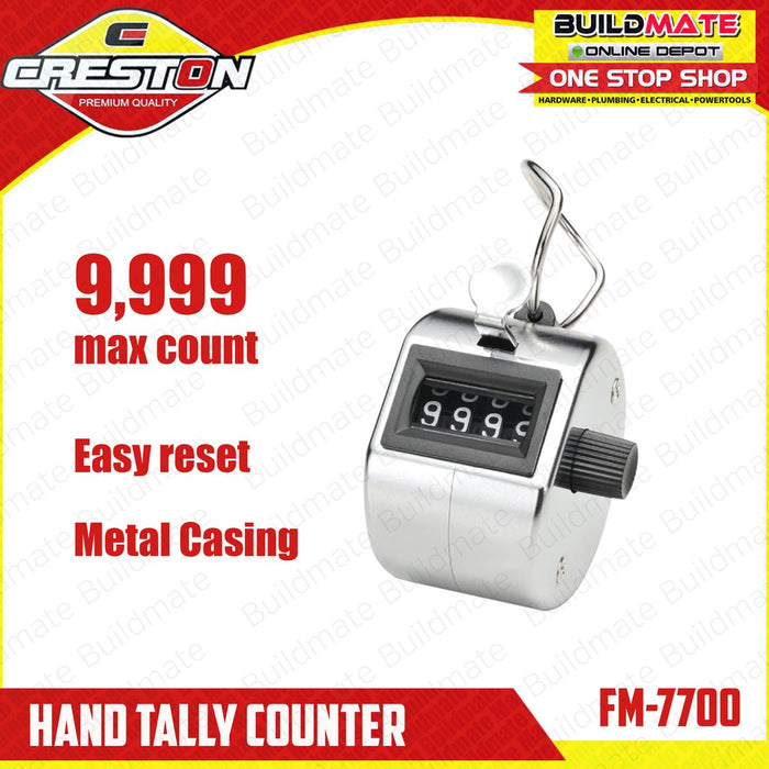CRESTON Hand Tally Counter FM7700 •BUILDMATE•