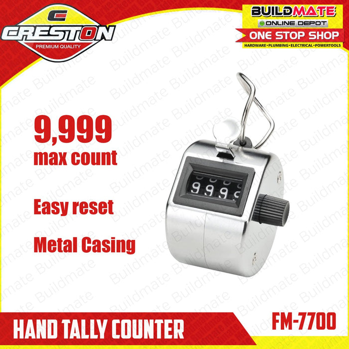 CRESTON Hand Tally Counter FM7700 •BUILDMATE•