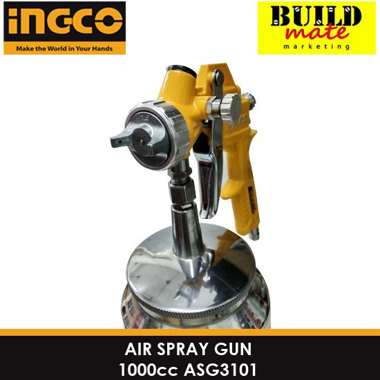 INGCO Air Spray Gun ASG3101 SUCTION TYPE HIGH QUALITY  •BUILDMATE• IHT