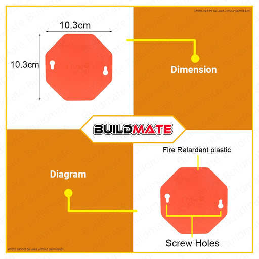 Omni PVC Junction Box Cover Only WJC-001 •BUILDMATE•
