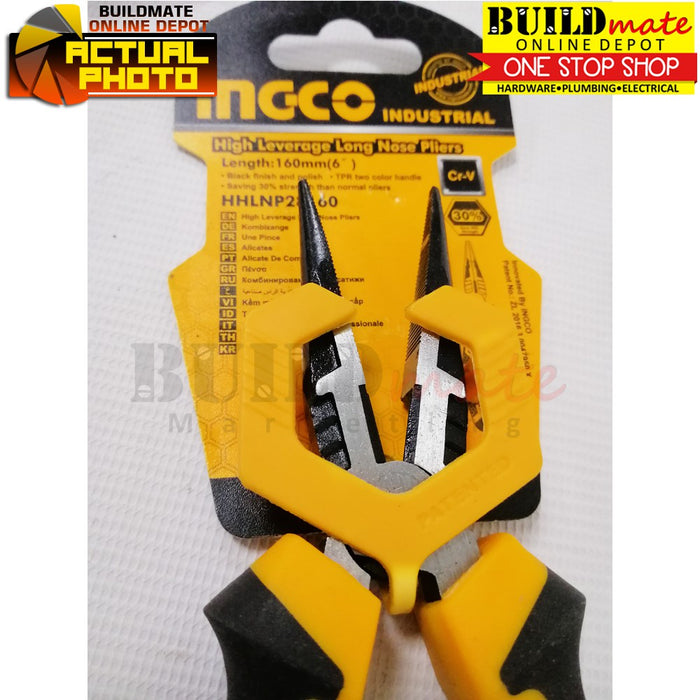 INGCO High Leverage Long Nose Pliers 6 inch HHLNP28160 •BUILDMATE• IHT
