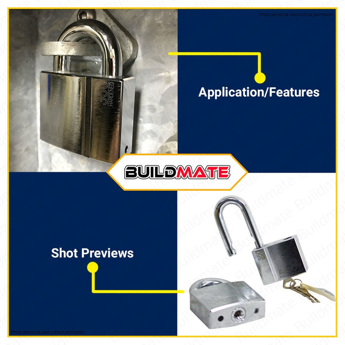 ABLOY FINLAND Original Heavy Duty Gate Door Padlock Long Shackle 72mm PL 350/50 | PL 350/25