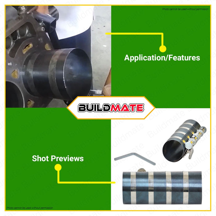 HOYOMA JAPAN Piston Ring Compressor 4" Inch & 6" Inch Adjustable Piston Installer •BUILDMATE• HHT