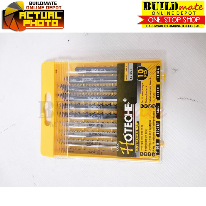 Hoteche Jigsaw Blade 10PCS/SET T-SHANK TYPE 621001 •BUILDMATE• 