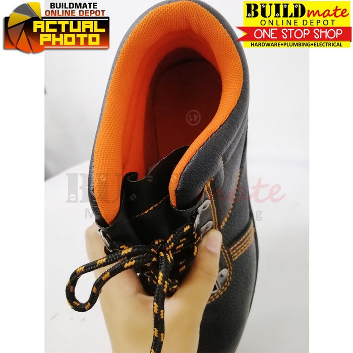 Hoyoma Labor Construction Safety Shoes Iron Bottom Thick Sole Extra Protection •BUILDMATE• HYMHT