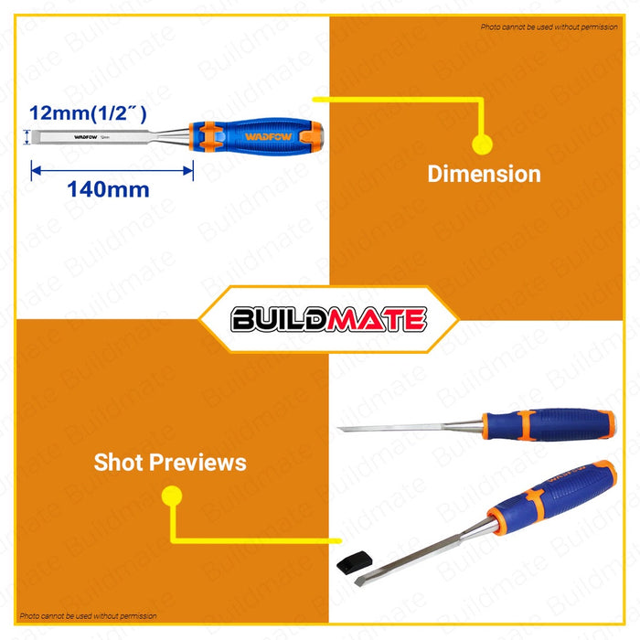 WADFOW Wood Chisel 6mm 9mm 12mm 14mm 16mm 19mm 22mm 25mm [SOLD PER PIECE] •BUILDMATE• WHT