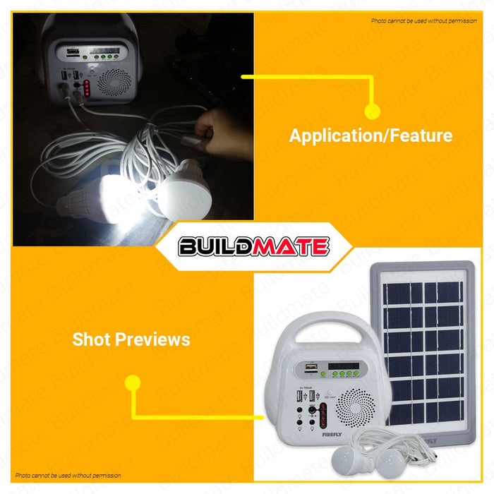 FIREFLY Multifunction Emergency Lamp Flash Light  Portable Bank with EML & Solar Panel FEL414