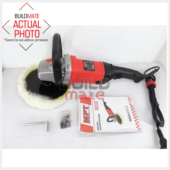 MPT Electric Polisher Buffing Machine Ø180mm MPO1203 Most Professional Tools •BUILDMATE•