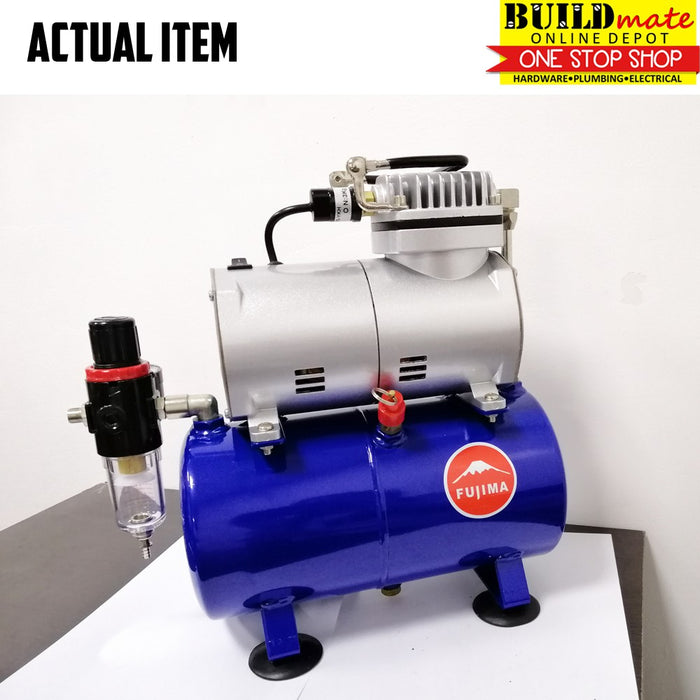 Fujima Air Brush MINI COMPRESSOR 1/6HP F-AS168 •BUILDMATE•