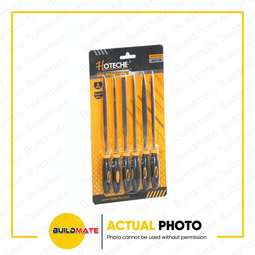 HOTECHE Needle File Set 6 PCS SET HTC-403106 •BUILDMATE•