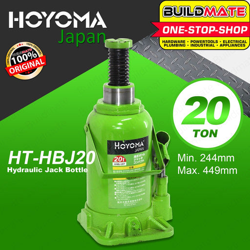 HOYOMA JAPAN 20 Tons Hydraulic Bottle Jack HBJ20 •BUILDMATE•
