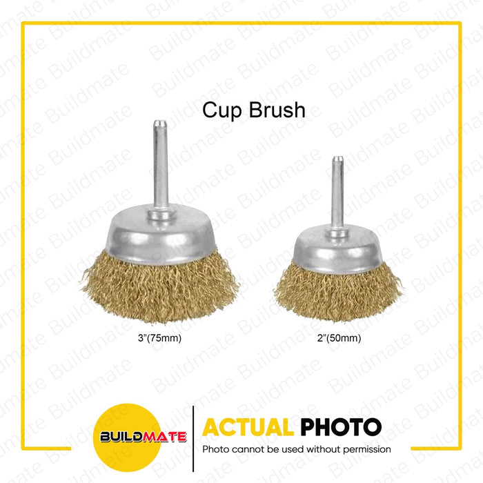 HOTECHE 5 PCS Shaft Mounted Wire Brush Set HTC-591003 •BUILDMATE•