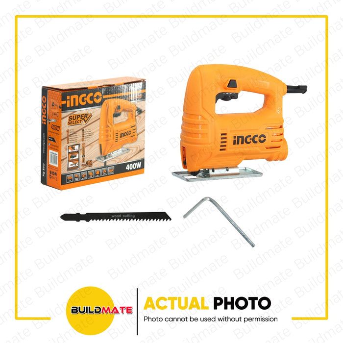 INGCO Jigsaw Jig Saw 400W JS400285P + 4 PCS F CLAMP 50x200mm For Wood & Metal 100% ORIGINAL / AUTHENTIC •BUILDMATE• IPT
