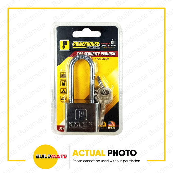 POWERHOUSE Long Shackle Padlock 30mm | 40mm | 50mm | 60mm SOLD PER PIECE •BUILDMATE• PHDH