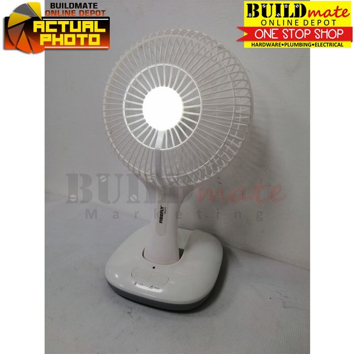 FIREFLY 6" Reliable Rechargeable Portable Fan with LED Night Light FEL619