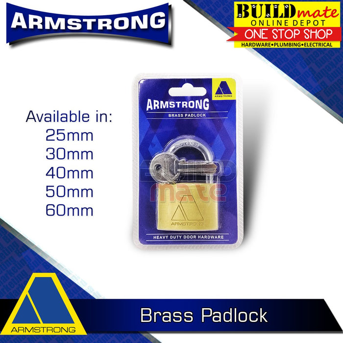 ARMSTRONG Brass Padlock SOLD PER PIECE •BUILDMATE•