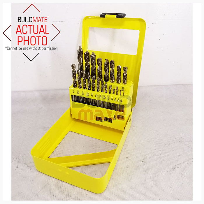 LOTUS HSS-CO Drill Bit 21PCS/SET For Wood , PVC , Metal LTXT21CDBX •BUILDMATE• LPA