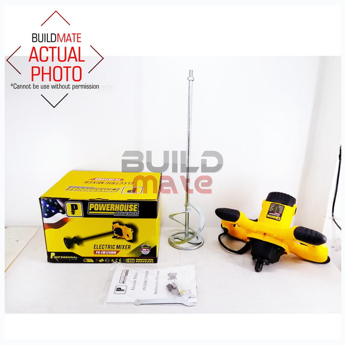 BUILDMATE Powerhouse Electric Mixer 900W Ø120mm PH-EM120MM - PHPT