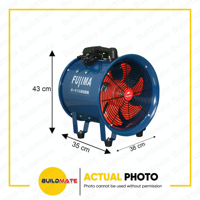 FUJIMA JAPAN Industrial Ventilator Fan 340W 12" CTF-H-30 HOSE NOT INCLUDED •BUILDMATE•